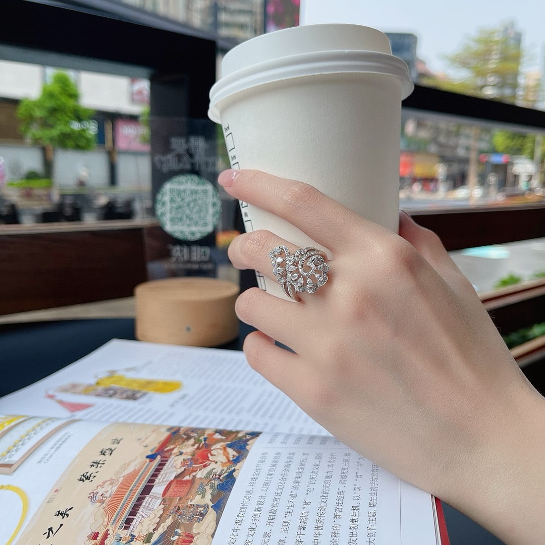 14k Gold 1.09 Ctw Natural H Diamond Ring - 3