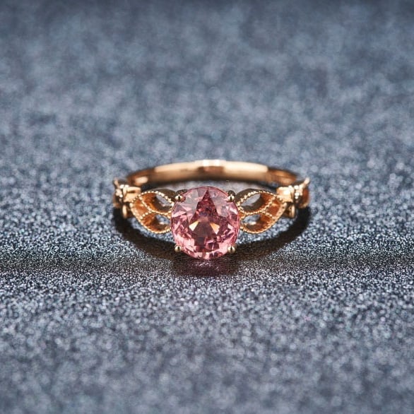 14k Gold 1.68 Ct Natural Tourmaline Ring - 4