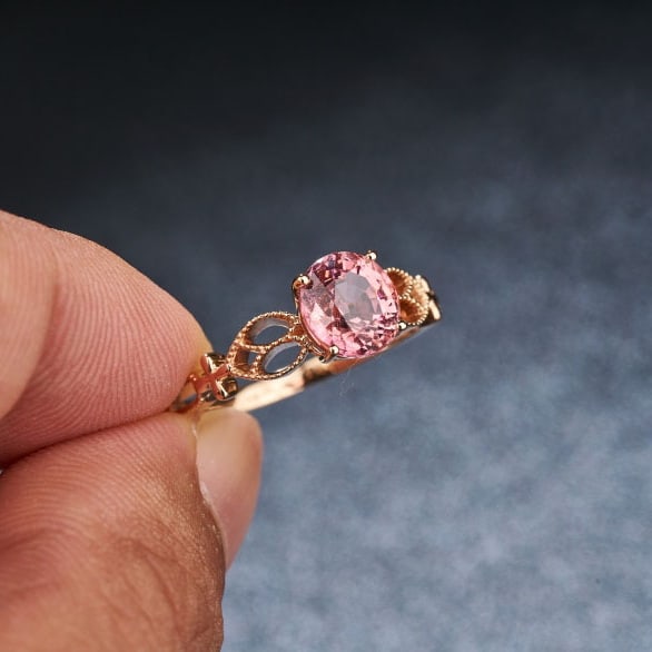 14k Gold 1.68 Ct Natural Tourmaline Ring - 5