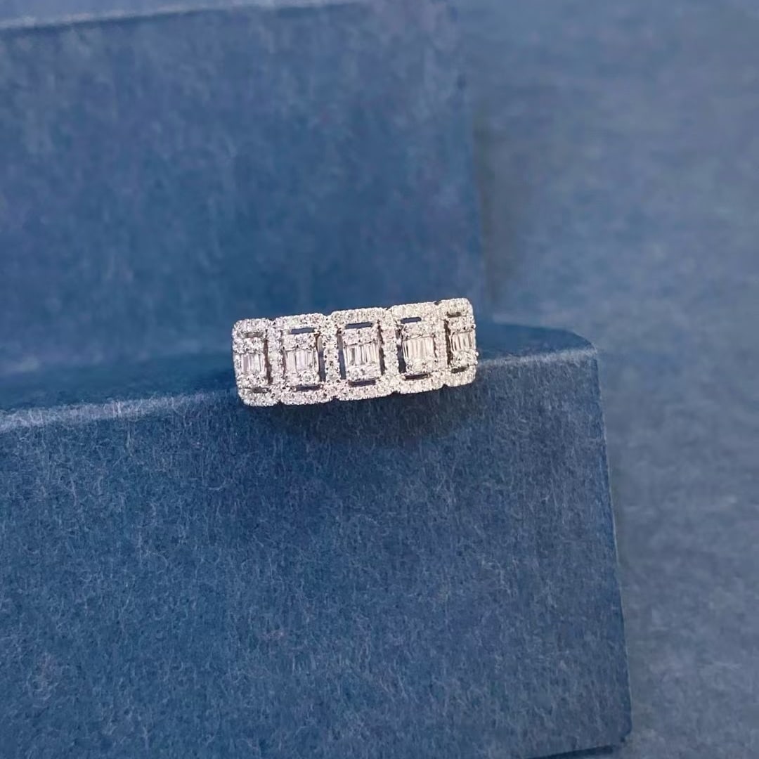 14k Gold 0.35 Ct Natural H Diamond Ring: Ref:230986211 // gold content:14k gold // ring size:7. 25us // // main gemstone:diamond // shape:multiply // carat weight:0. 35ct // clarity grade:vs-si // color:h // treatment:natural // Condition: