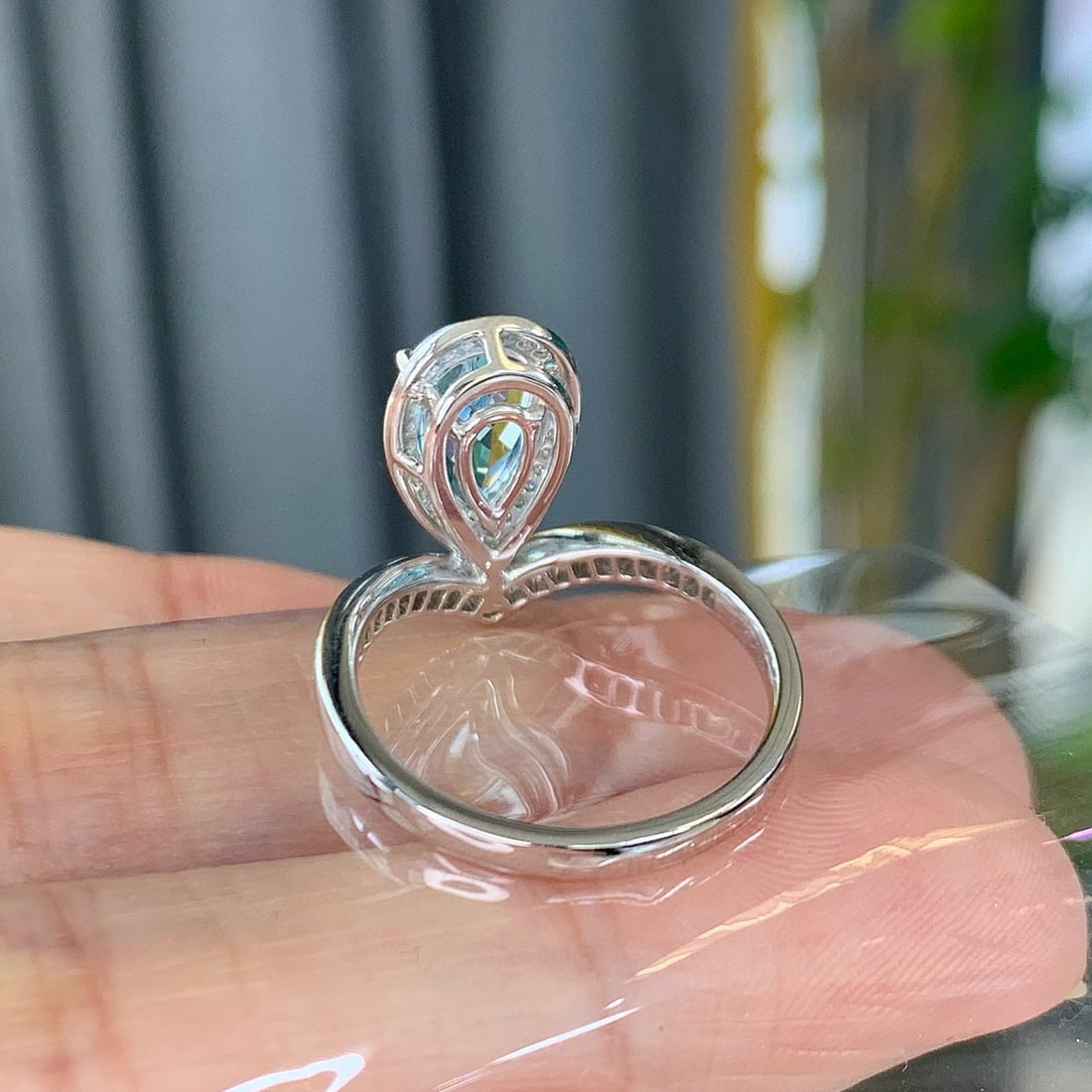 14k Gold 1.78 Ctw Natural Aquamarine & Diamond Ring - 3