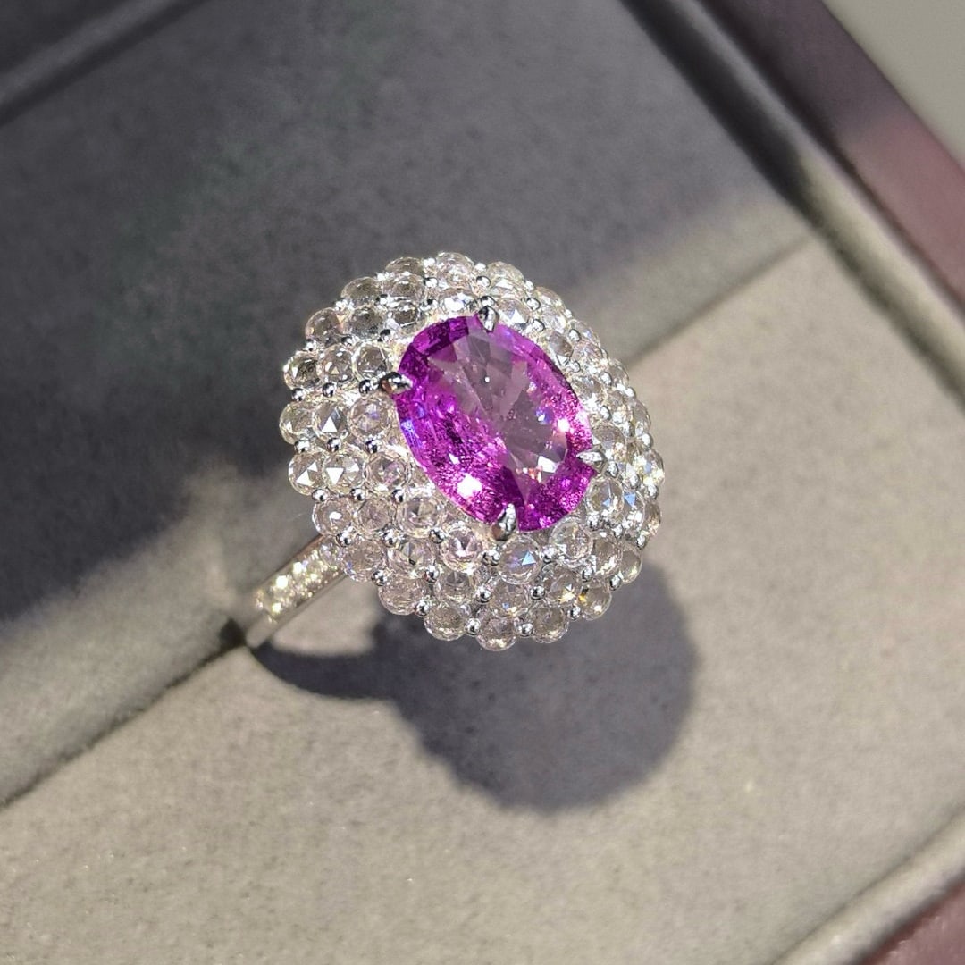 14k Gold 3.02 Ctw Natural Sapphire & Sapphire Ring - 5