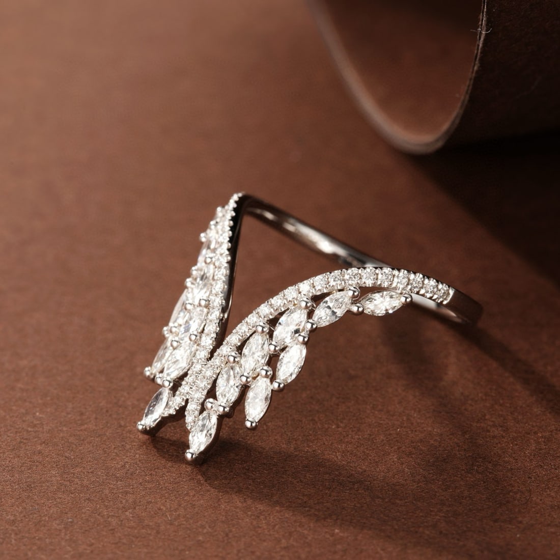 14k Gold 0.77 Ctw Natural H Diamond Ring - 3