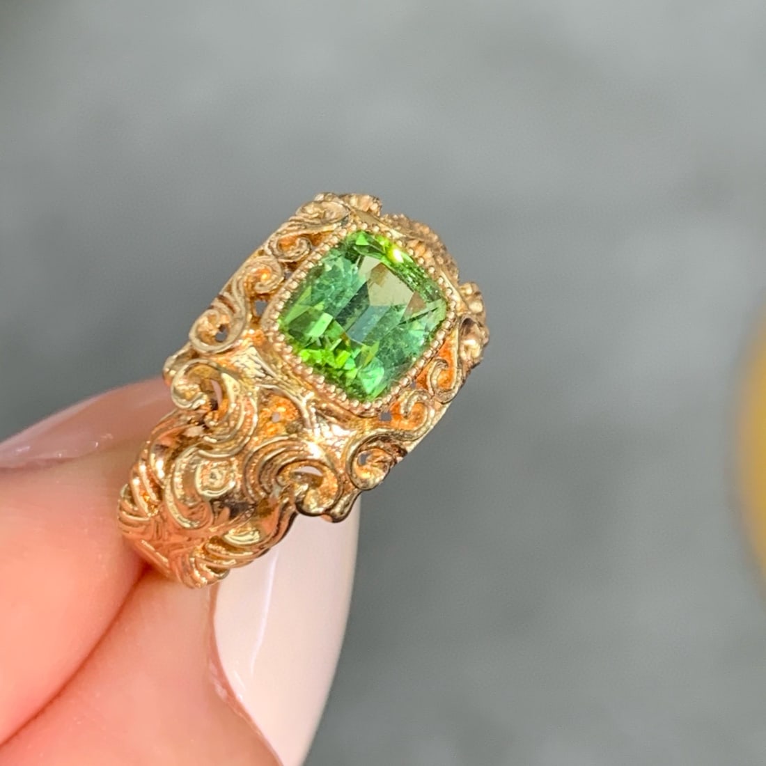14k Gold 1.38 Ct Natural Tourmaline Ring - 2