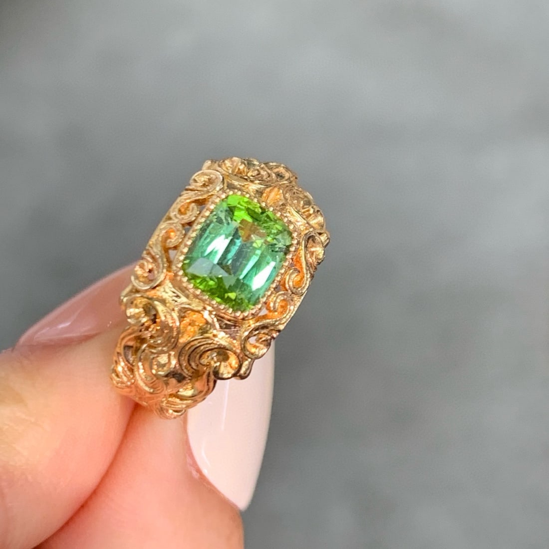 14k Gold 1.38 Ct Natural Tourmaline Ring - 3
