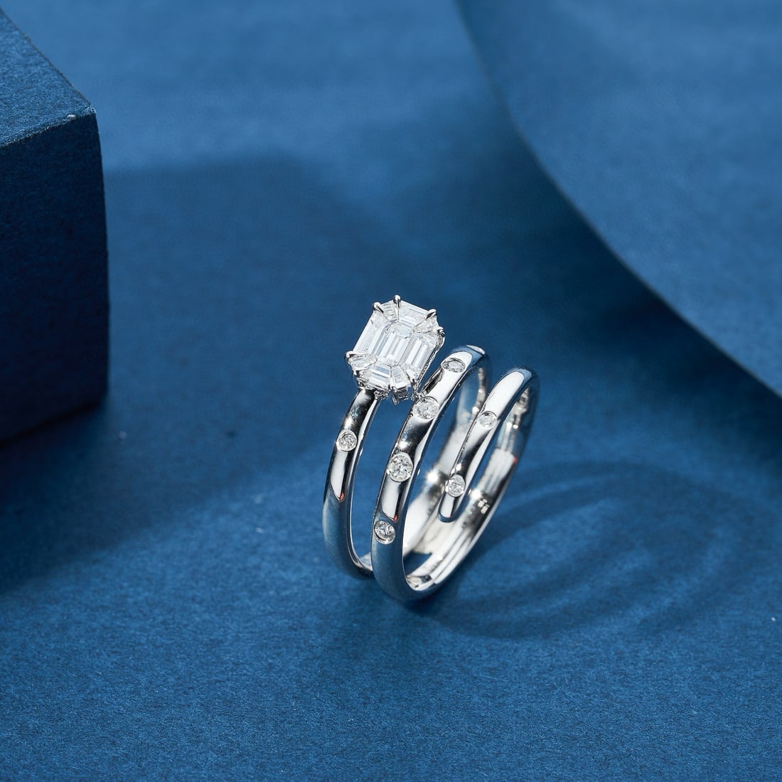 14k Gold 0.55 Ctw Natural H Diamond Ring - 2