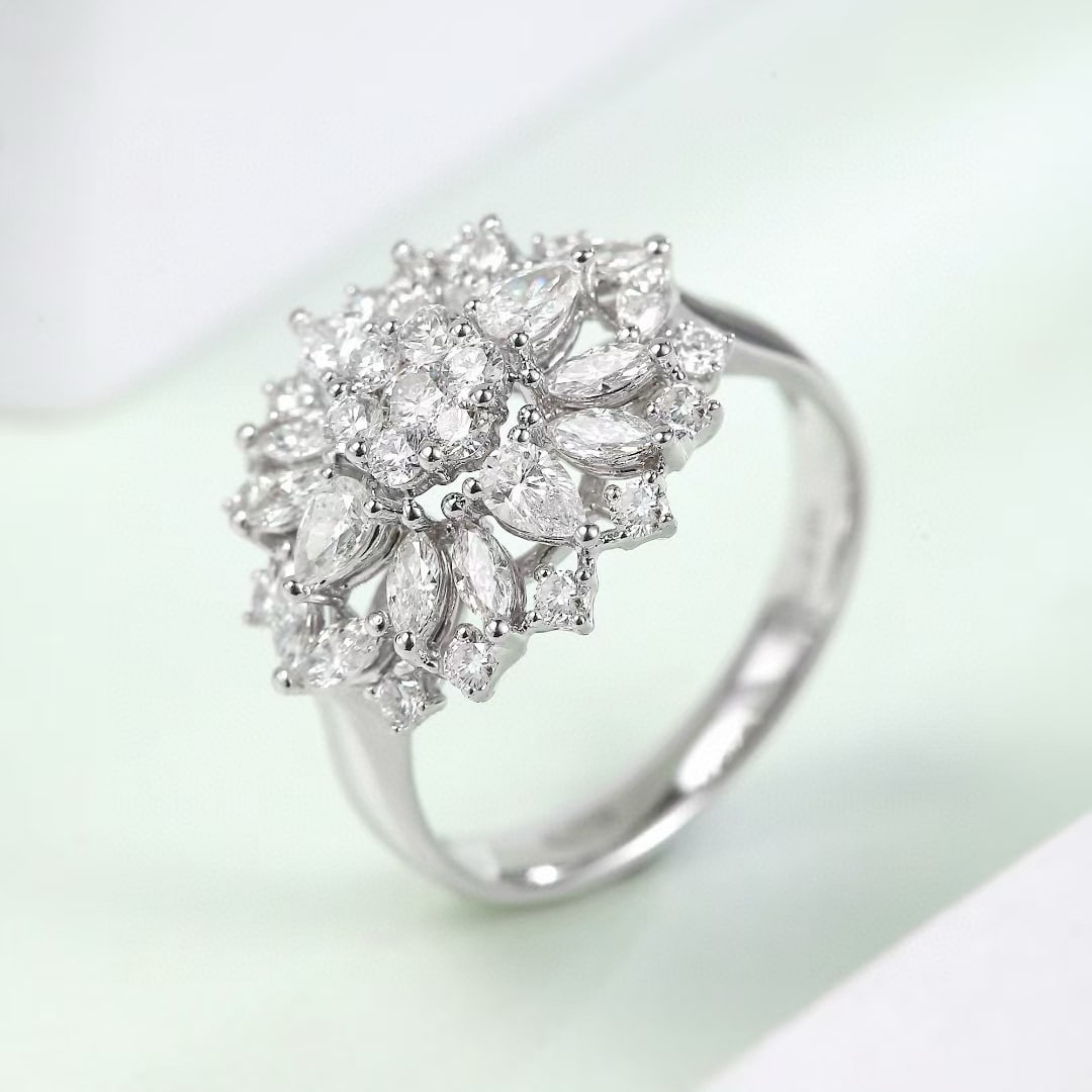 14k Gold 1.37 Ct Natural H Diamond Ring (1 of 4)