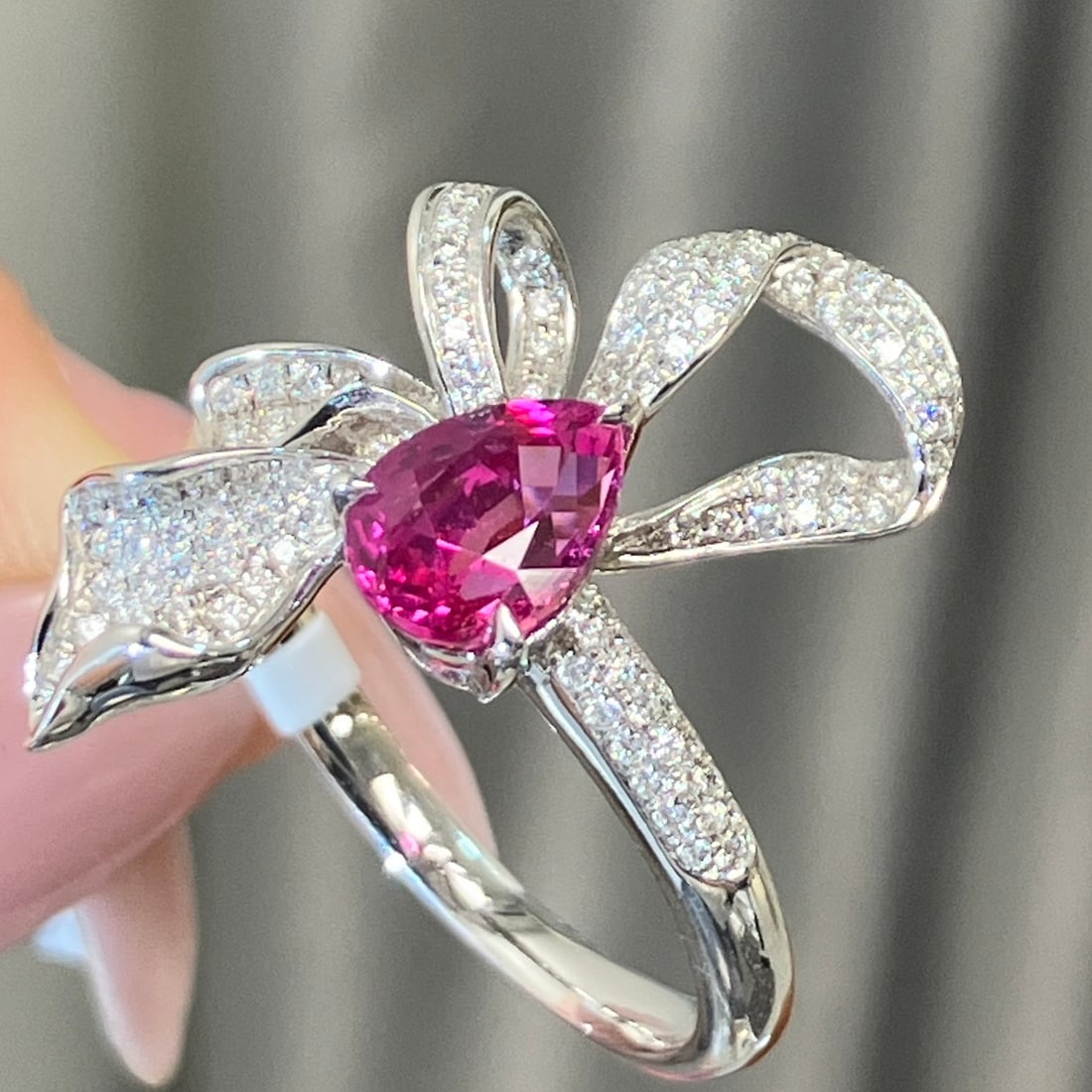 14k Gold 1.21 Ct Natural Ruby & Diamond Ring - 5