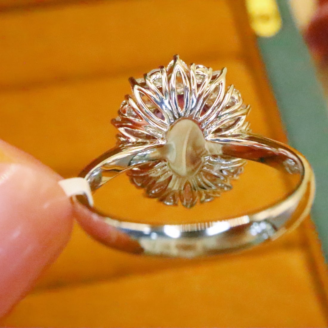 14k Gold 2.96 Ctw Natural Sapphire & Diamond Ring - 4