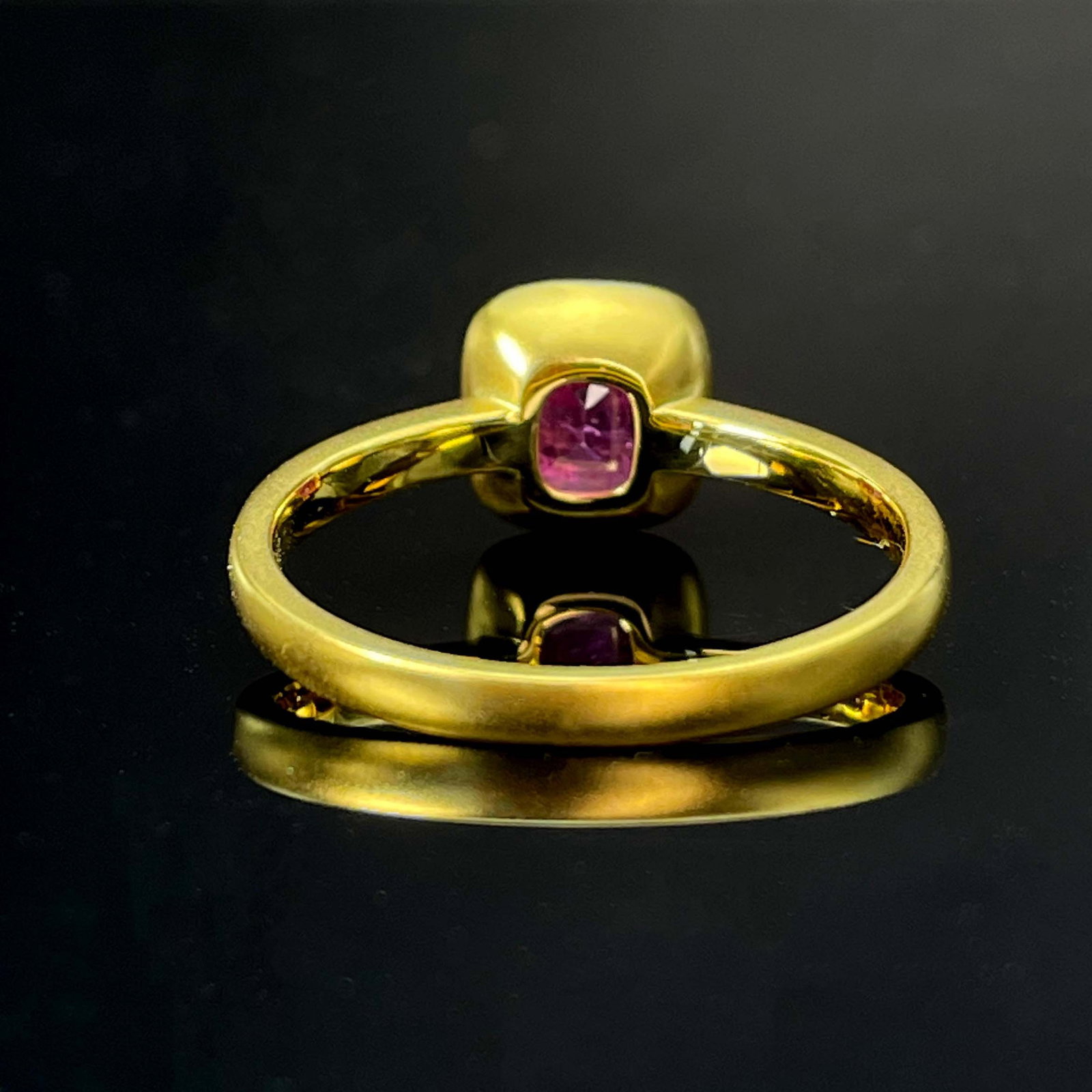 14k Gold 1.28 Ct Natural Padparadscha Sapphire Ring - 5