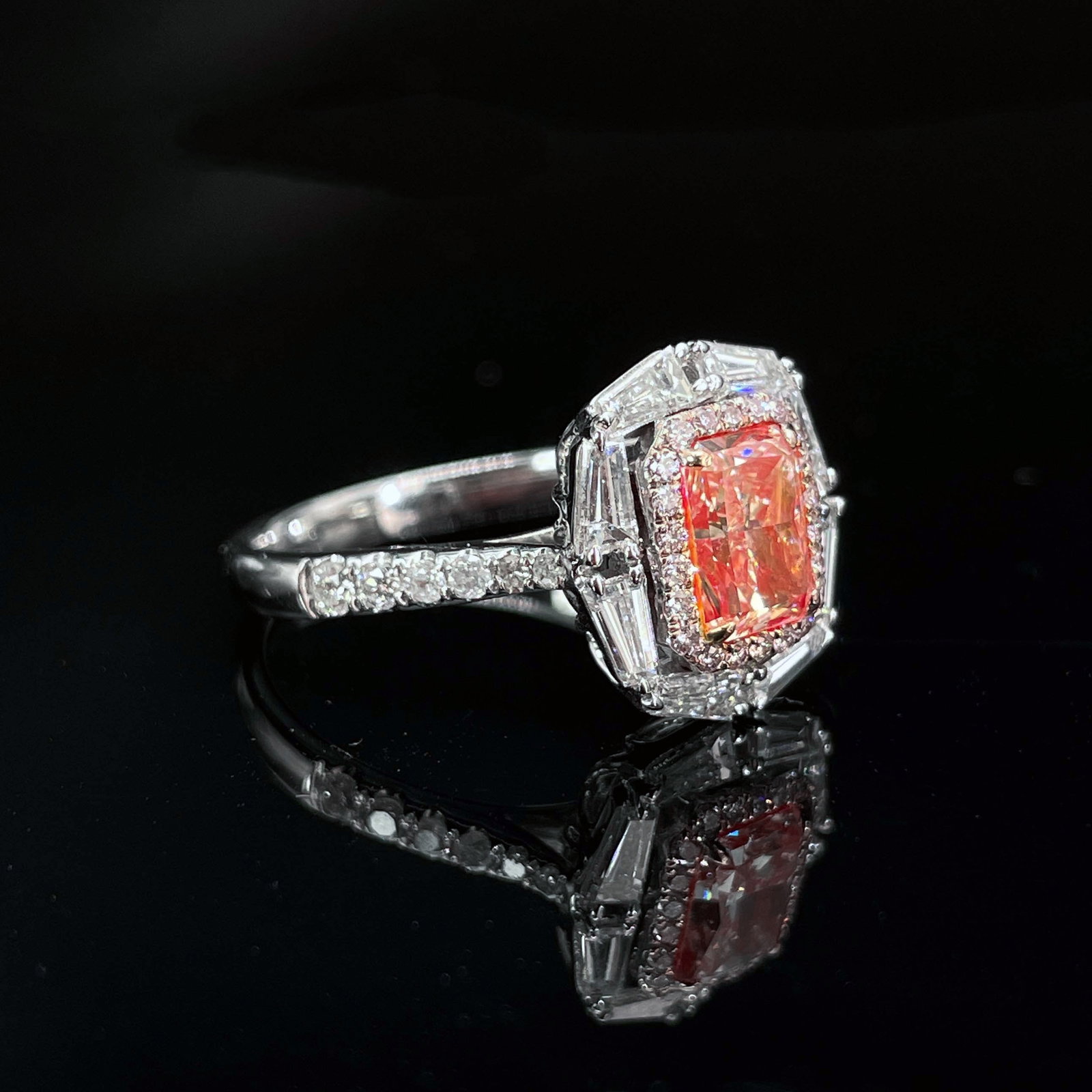 14k Gold 1.29 Ctw Natural Pink Diamond & Diamond Ring - 2