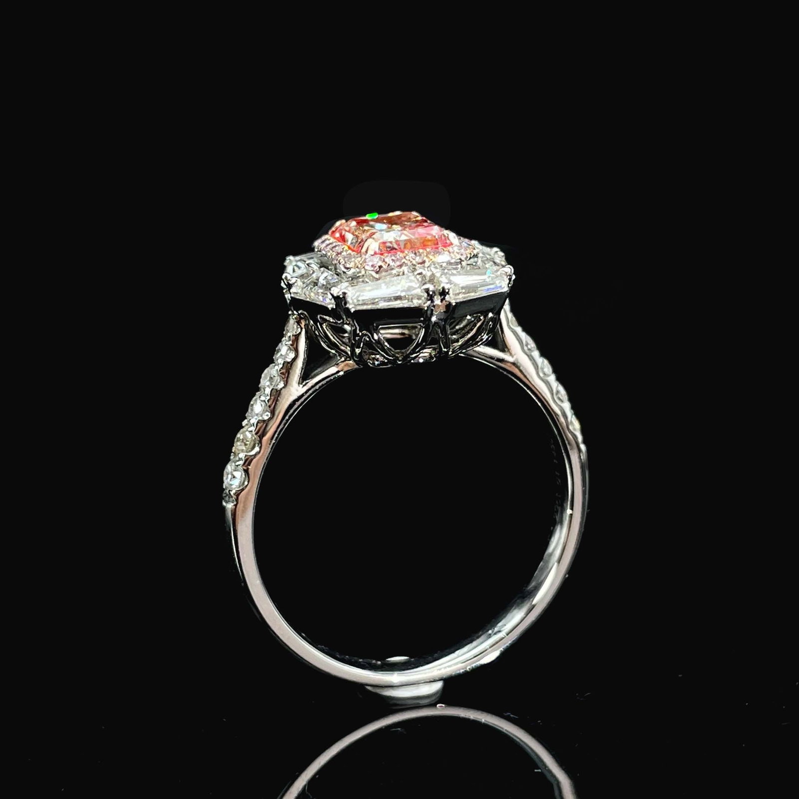 14k Gold 1.29 Ctw Natural Pink Diamond & Diamond Ring - 5