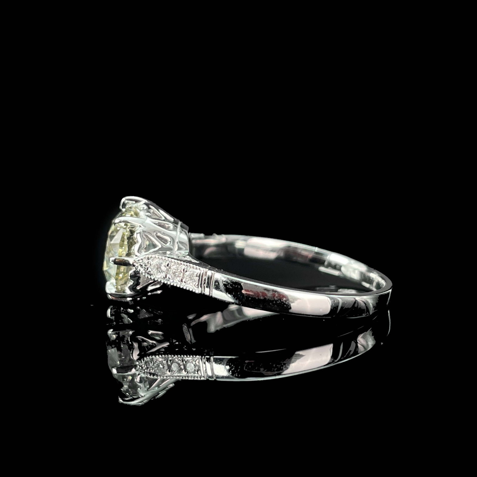 14k Gold 2.19 Ctw Natural H Diamond Ring - 5