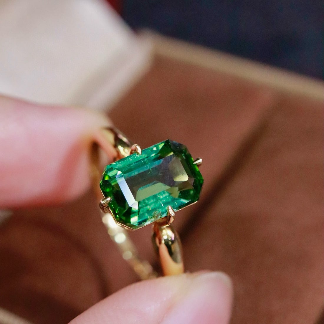 14k Gold 4.0 Ct Natural Tourmaline & Diamond Ring - 2