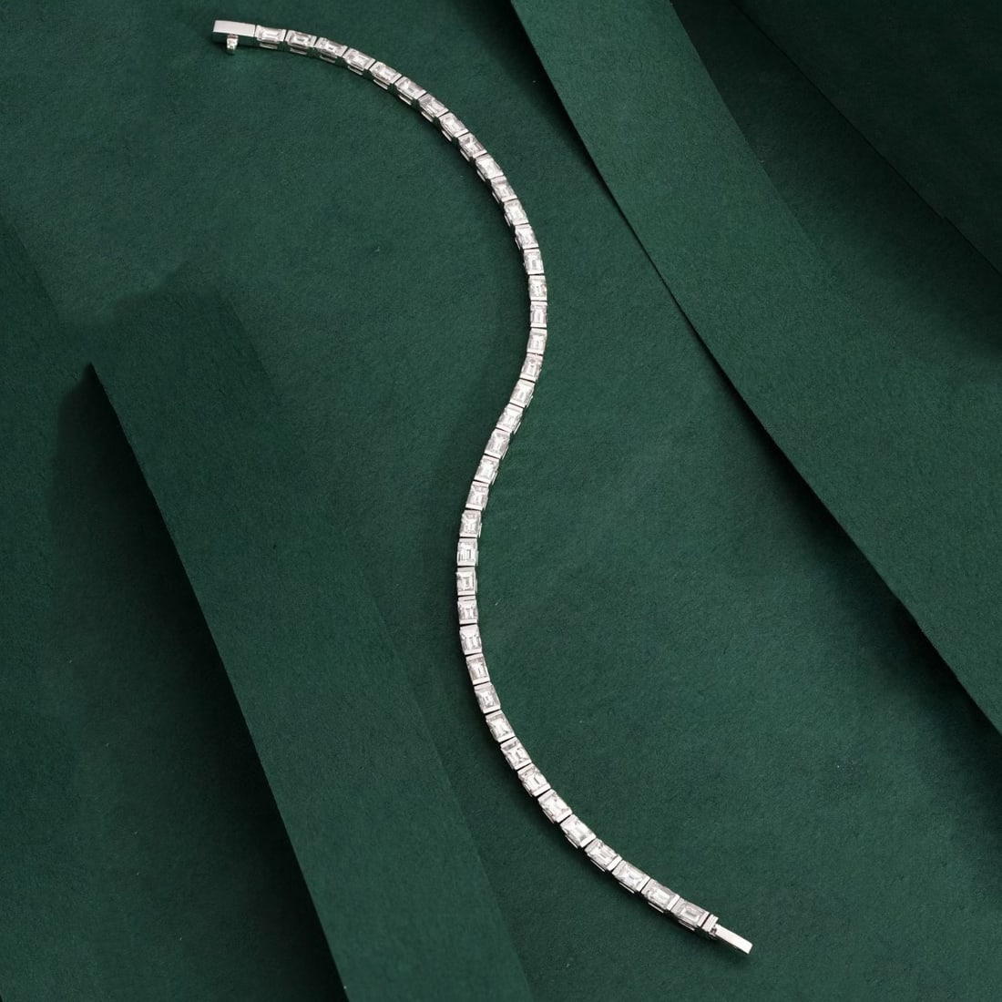 14k Gold 3.3 Ct Natural H Diamond Bracelet - 2