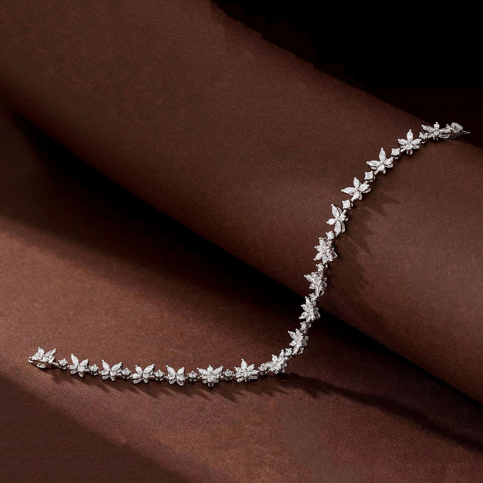 14k Gold 3.18 Ct Natural H Diamond Bracelet - 3