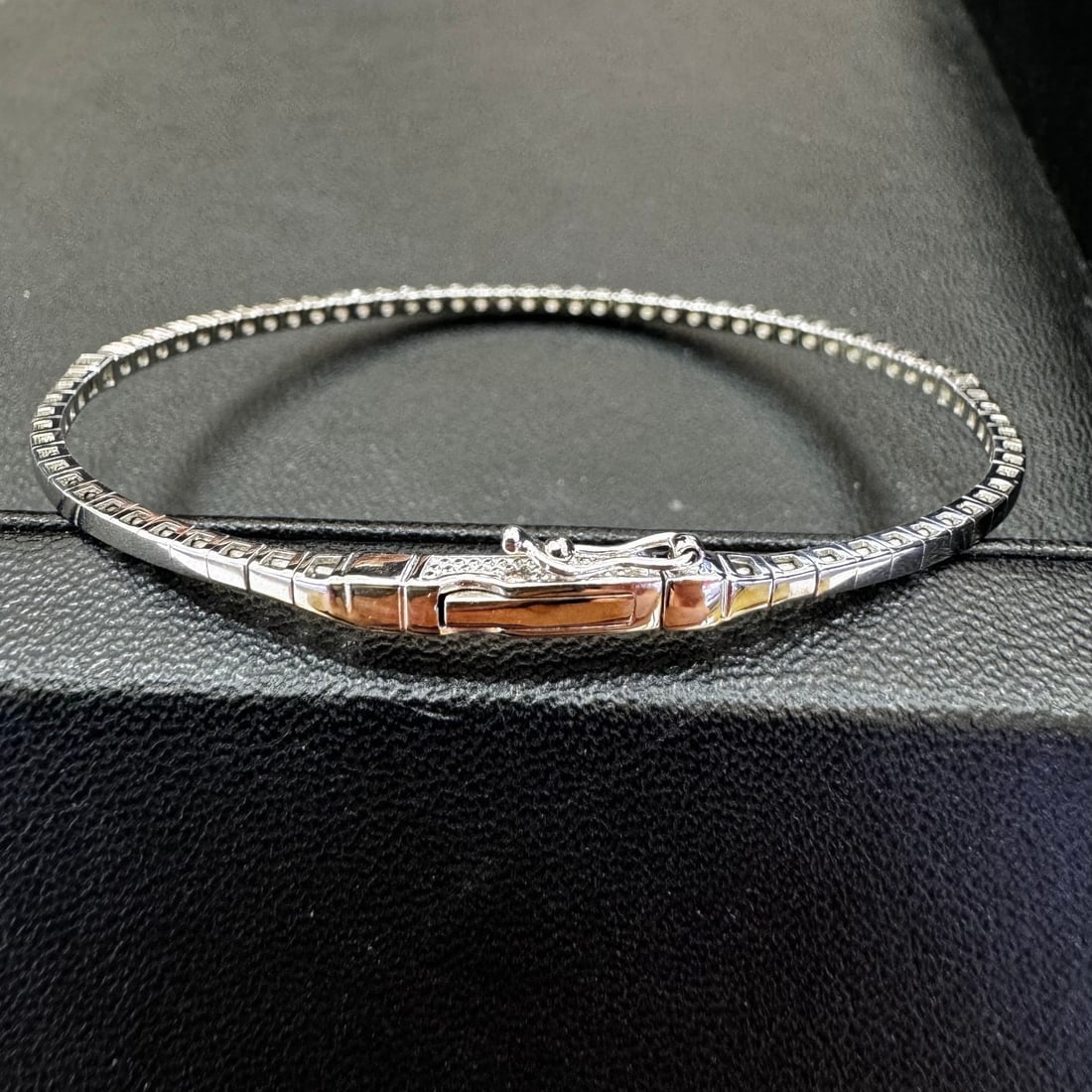 14k Gold 0.93 Ct Natural H Diamond Bracelet - 3