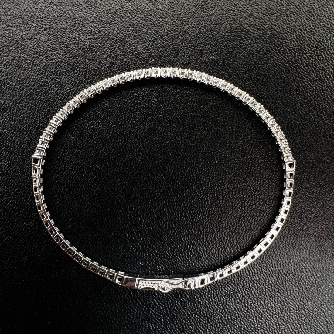 14k Gold 0.93 Ct Natural H Diamond Bracelet - 4