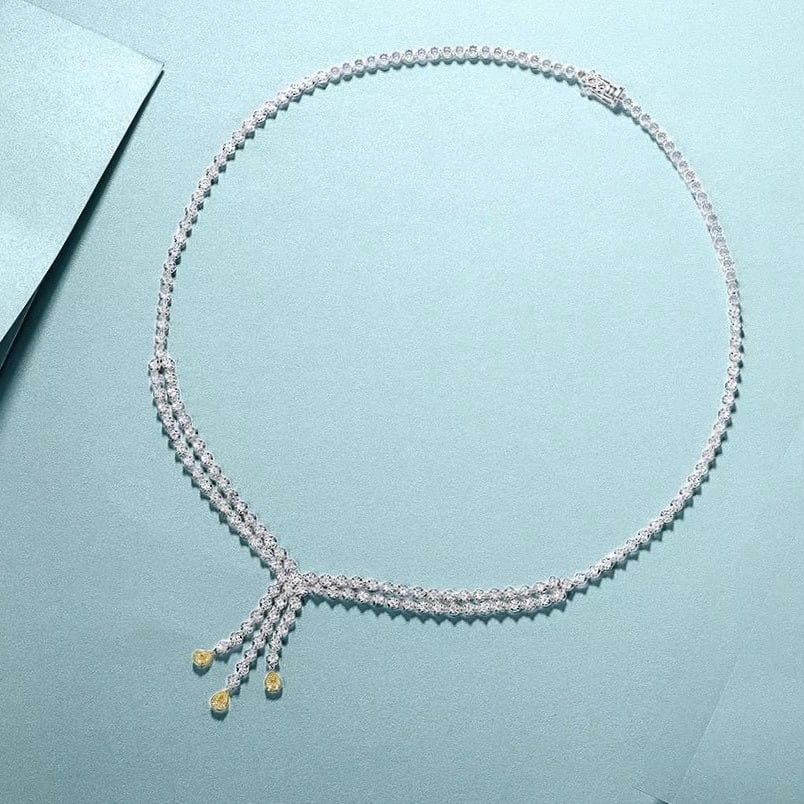 14k Gold 3.77 Ctw Natural H Diamond Necklace: Ref:230987096 // gold content:14k gold // main gemstone:diamond // shape:round // carat weight:1. 07ct // clarity grade:vs-si // color:h // treatment:natural // cut grade:g // // adjacent gemstone 2