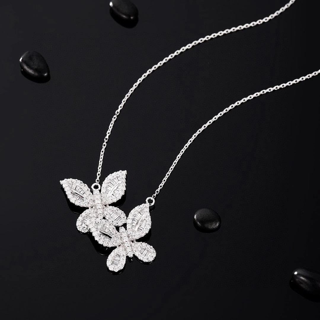 14k Gold 1.17 Ctw Natural H Diamond Pendant( Without Chain ) - 2