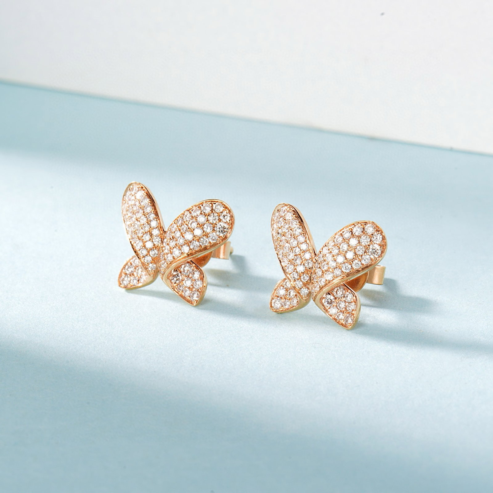 14k Gold 0.40 Ct Natural H Diamond Earrings - 3