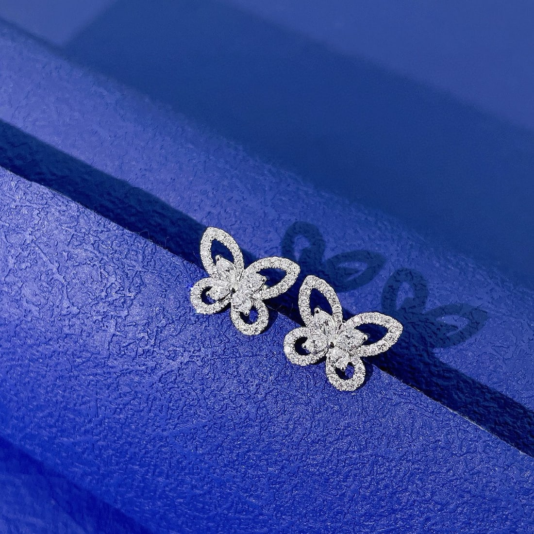 14k Gold 0.78 Ct Natural H Diamond Earrings - 3