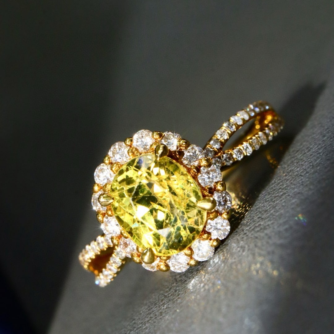 14k Gold 2.05 Ctw Natural Sapphire & Diamond Ring - 2