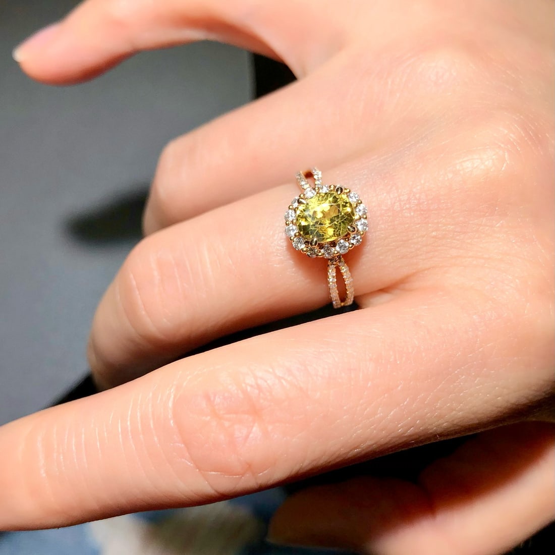 14k Gold 2.05 Ctw Natural Sapphire & Diamond Ring - 4