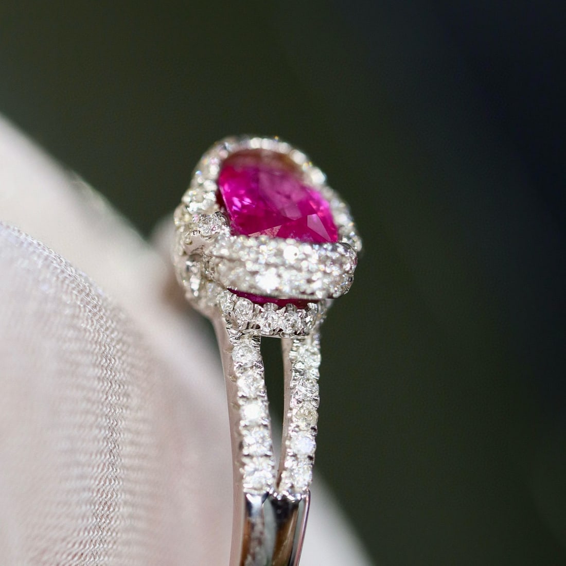 14k Gold 1.07 Ctw Natural Ruby & Diamond Ring - 3