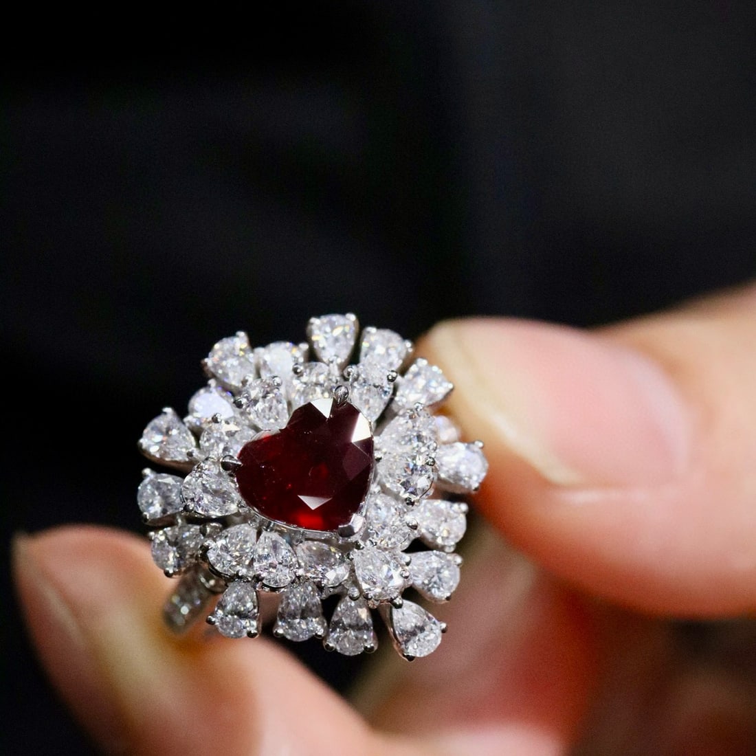 14k Gold 1.77 Ctw Natural Ruby & Diamond Ring - 5