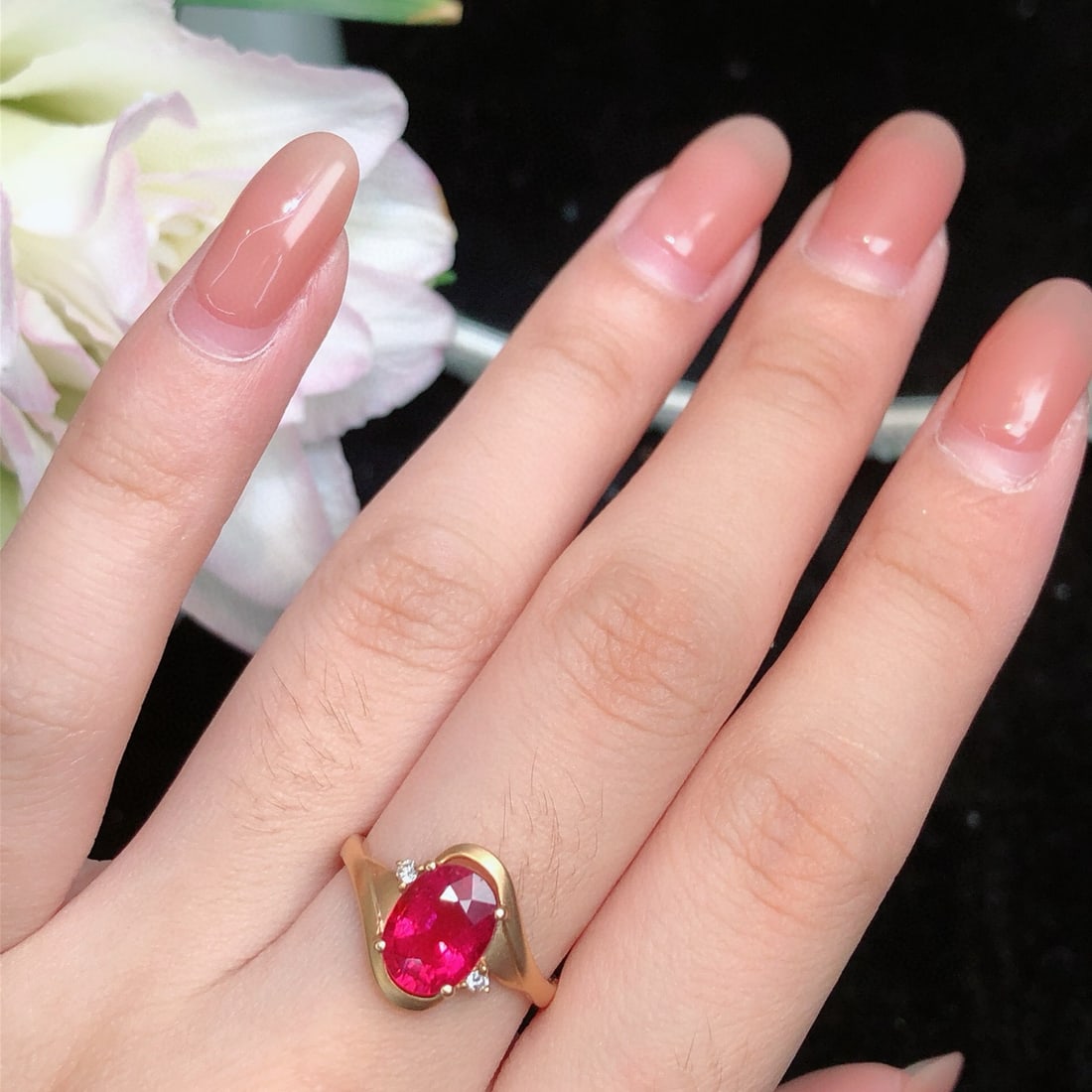 14k Gold 2.46 Ct Natural Tourmaline & Diamond Ring - 5