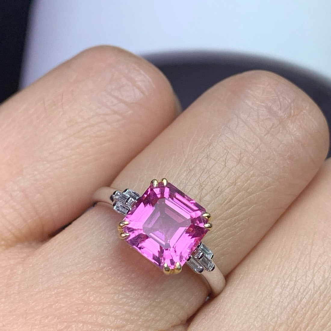 14k Gold 3.04 Ctw Natural Tourmaline & Diamond Ring - 5