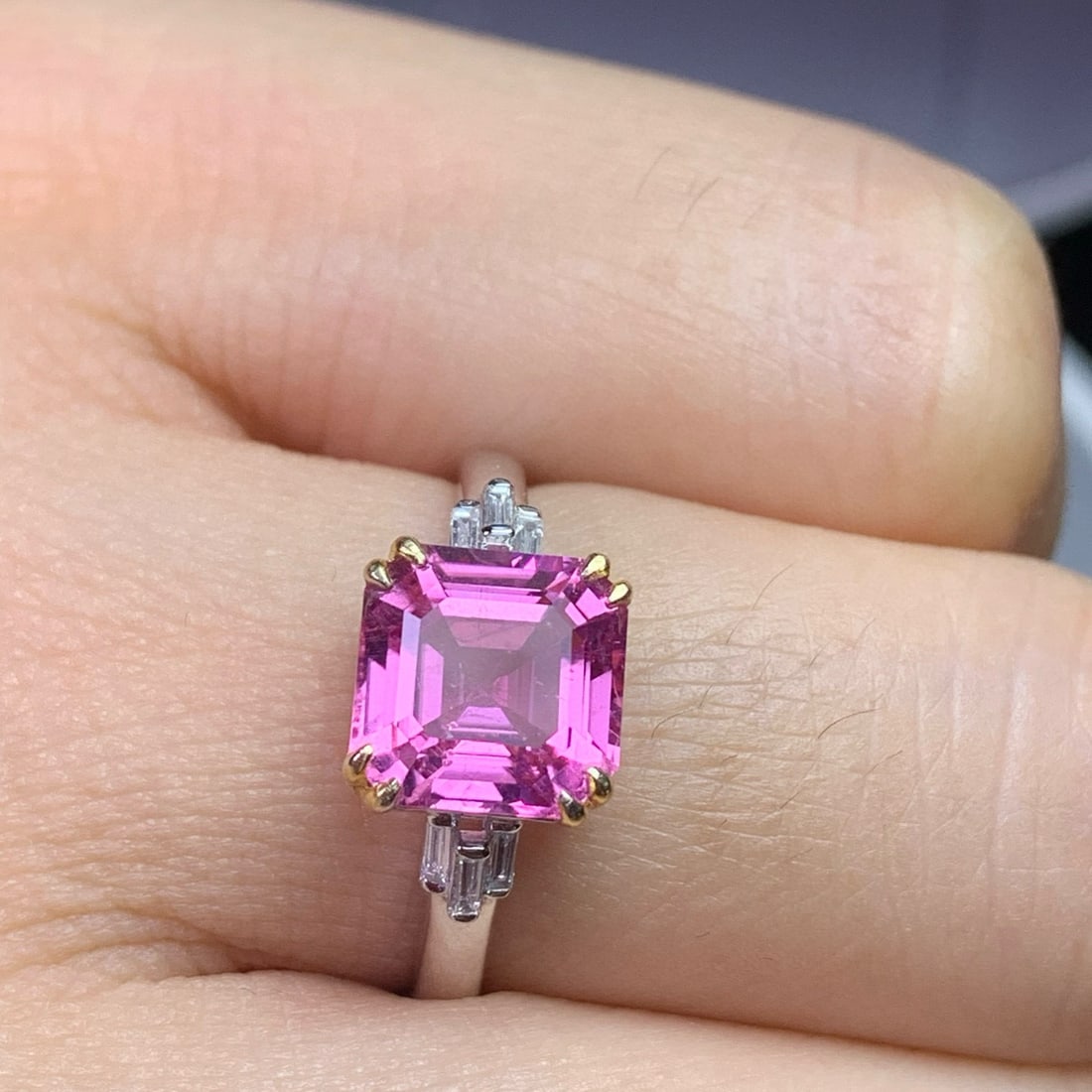 14k Gold 3.04 Ctw Natural Tourmaline & Diamond Ring - 6