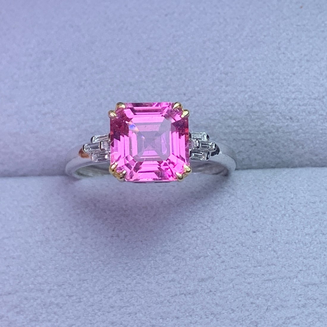 14k Gold 3.04 Ctw Natural Tourmaline & Diamond Ring - 7