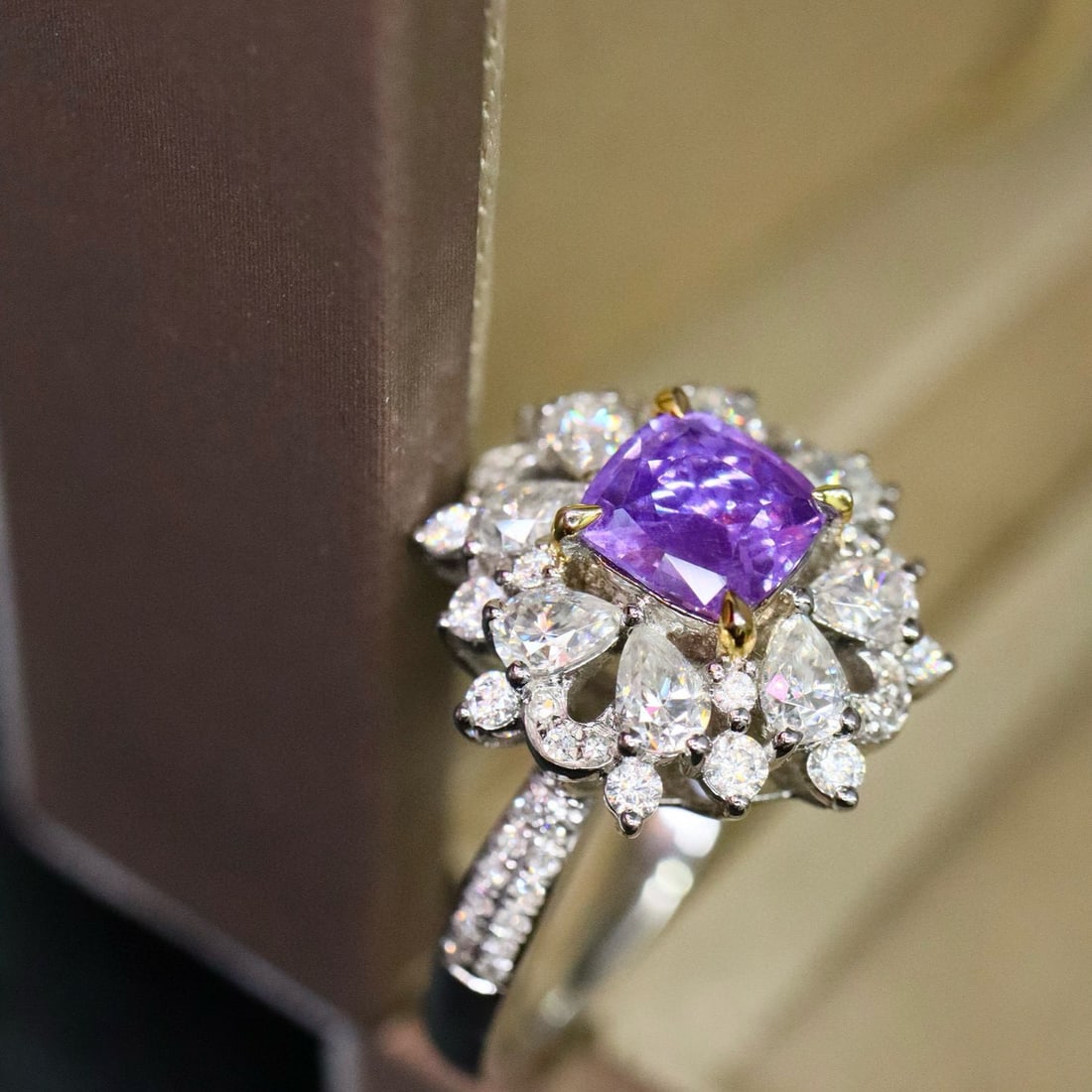 14k Gold 1.46 Ctw Natural Sapphire & Diamond Ring - 2