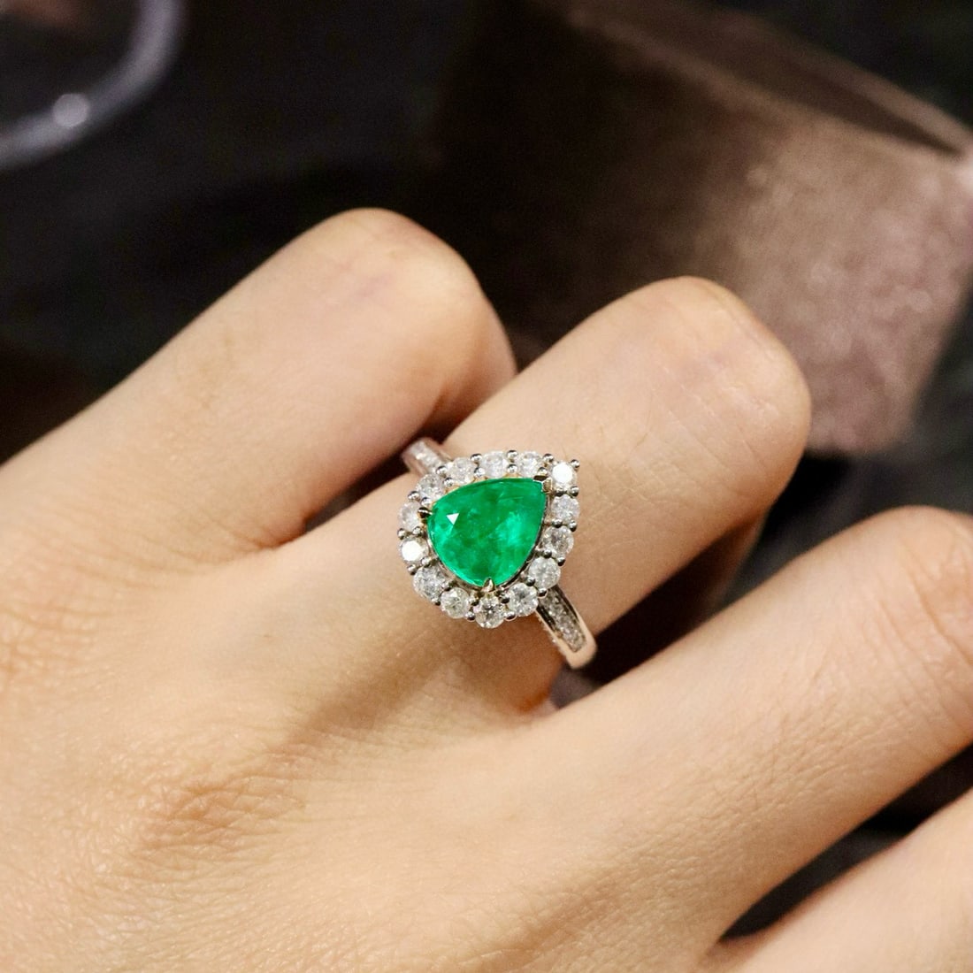 14k Gold 2.21 Ctw Natural Emerald & Diamond Ring - 6