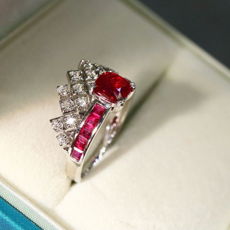 14k Gold 1.80 Ctw Natural H Diamond Ring - 3