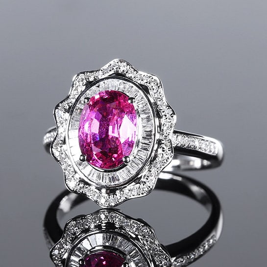 14k Gold 1.61 Ctw Natural Ruby & Diamond Ring - 6