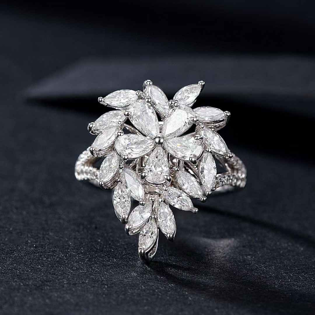 14k Gold 2.00 Ctw Natural H Diamond Ring/pendant( Without Chain ): Ref:230988036 // gold content:14k gold // ring size:7. 25us // // main gemstone:diamond // shape:multiply // carat weight:1. 79ct // clarity grade:vs-si // color:h // treatment:natural // // adjacent
