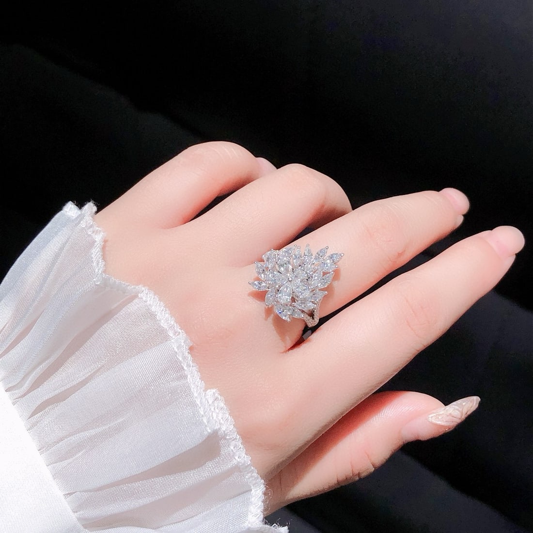 14k Gold 2.00 Ctw Natural H Diamond Ring/pendant( Without Chain ) - 4