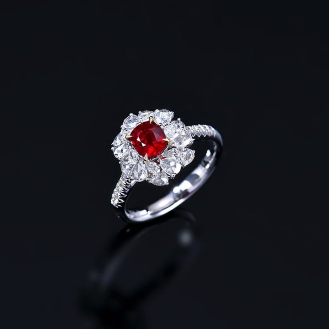 14k Gold 1.93 Ctw Natural Ruby & Diamond Ring/pendant( Without Chain ) - 5