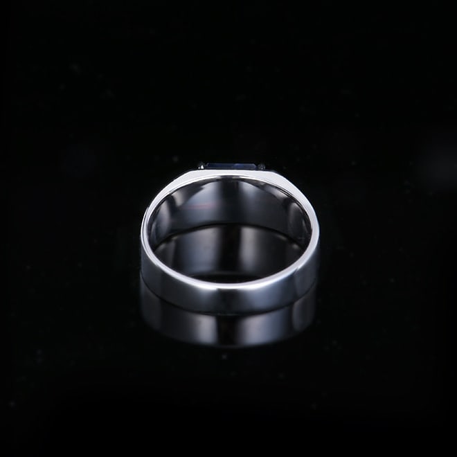 14k Gold 1.80 Ctw Natural Sapphire & Diamond & Men¡¯s Ring - 2