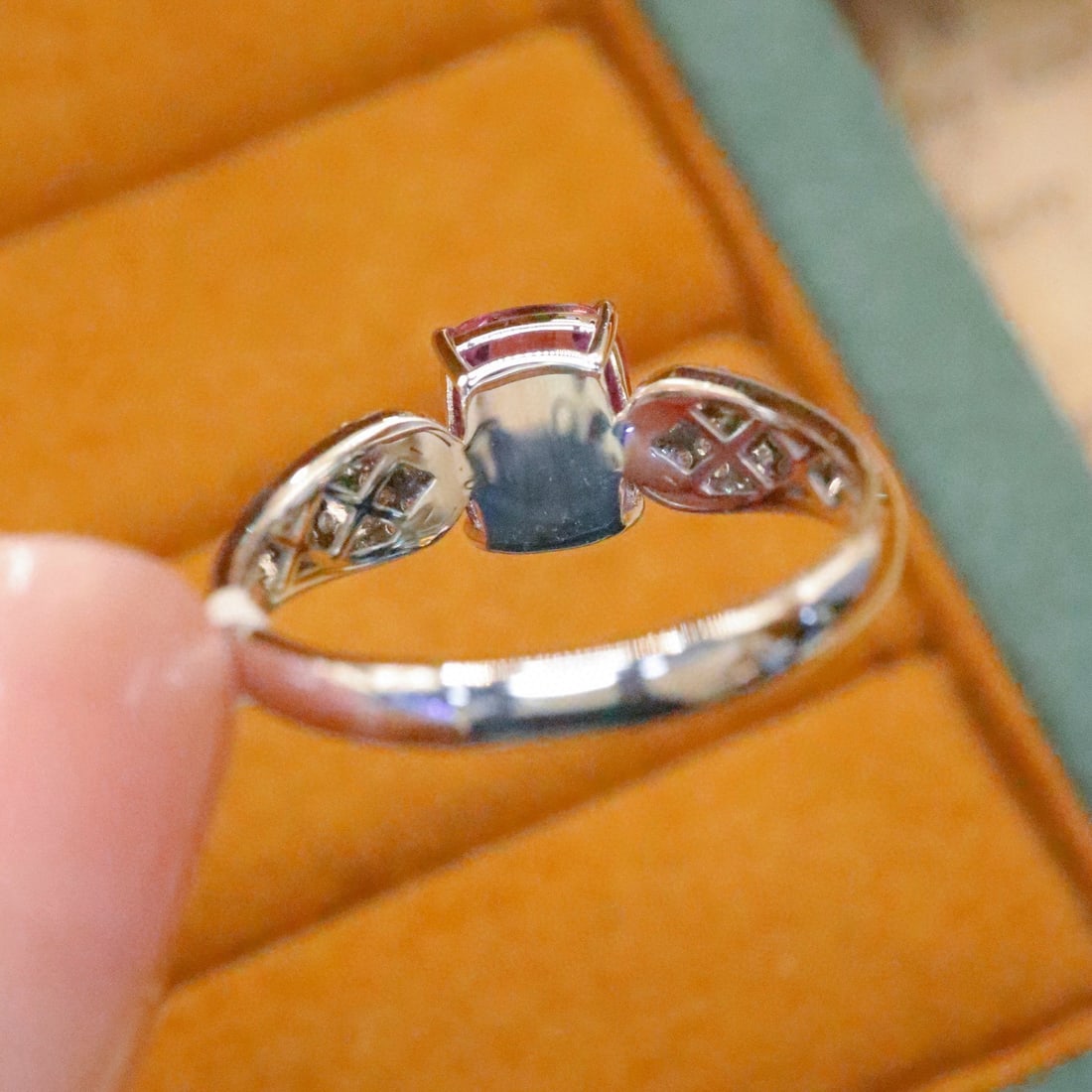 14k Gold 2.21 Ctw Natural Sapphire & Diamond Ring - 4
