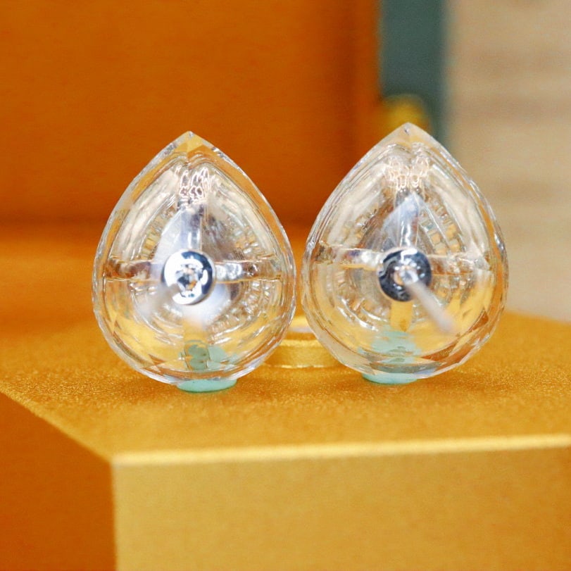 14k Gold 1.64 Ctw Natural Sapphire & Diamond Earrings - 4