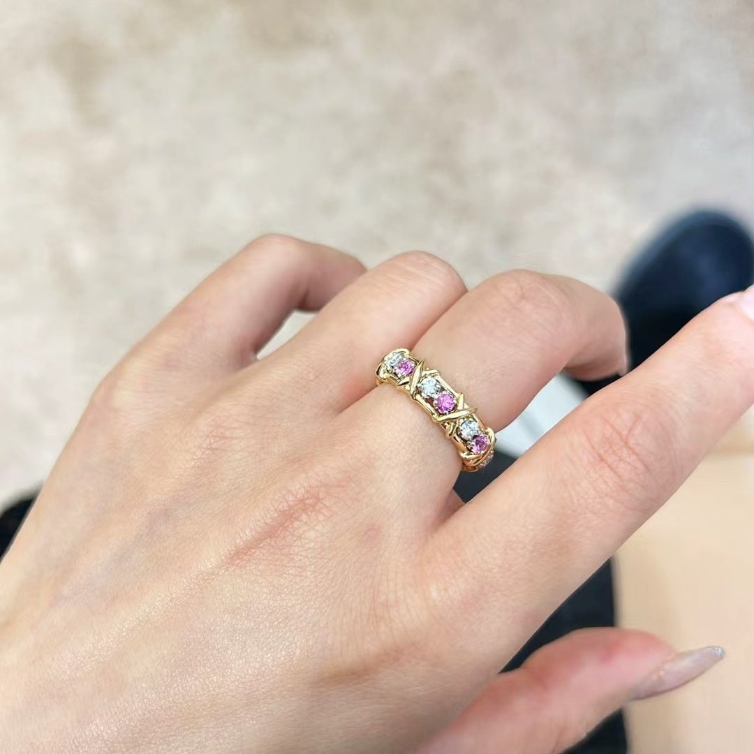 14k Gold 1.46 Ctw Natural Sapphire & Diamond Ring - 6