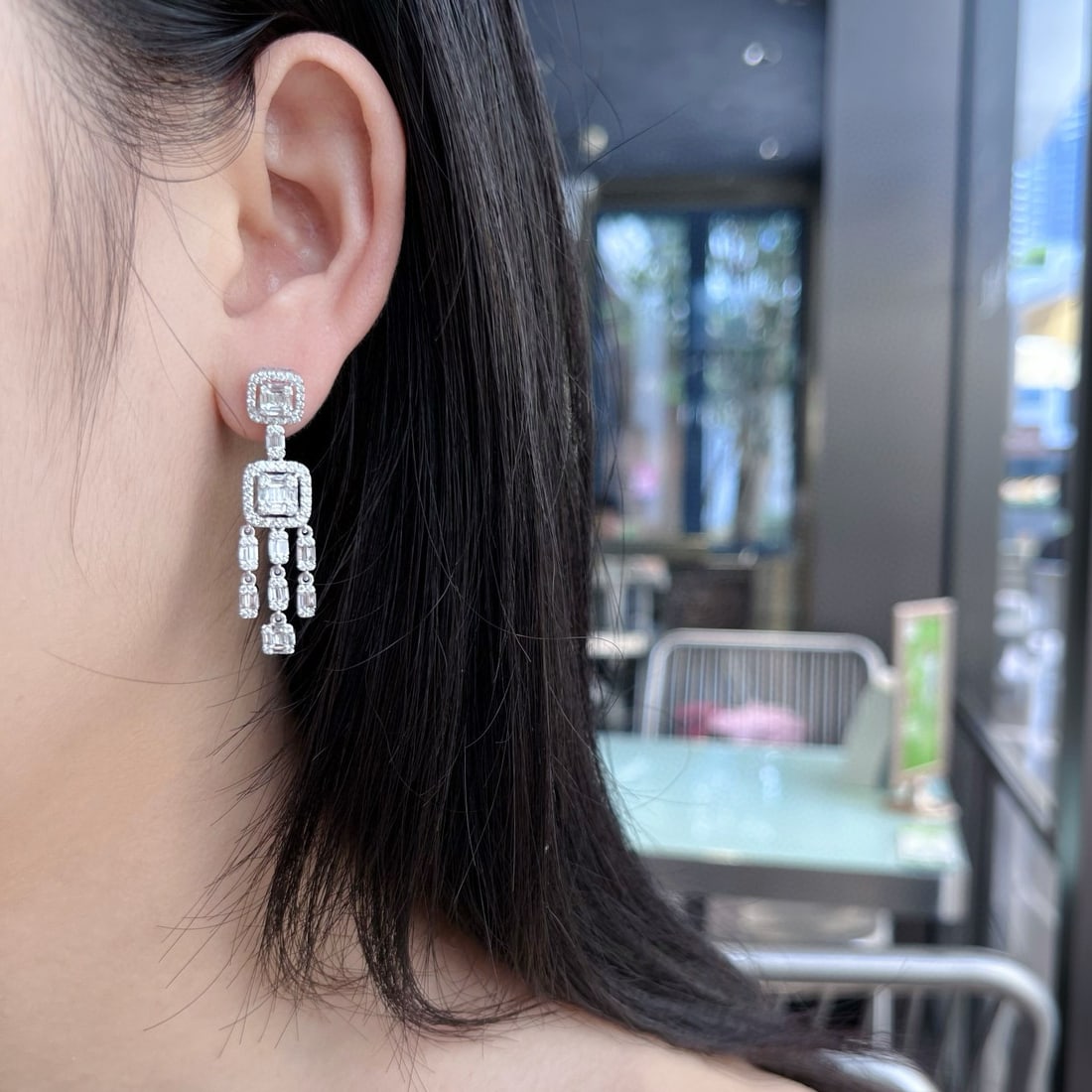 14k Gold 2.12 Ctw Natural H Diamond Earrings - 4