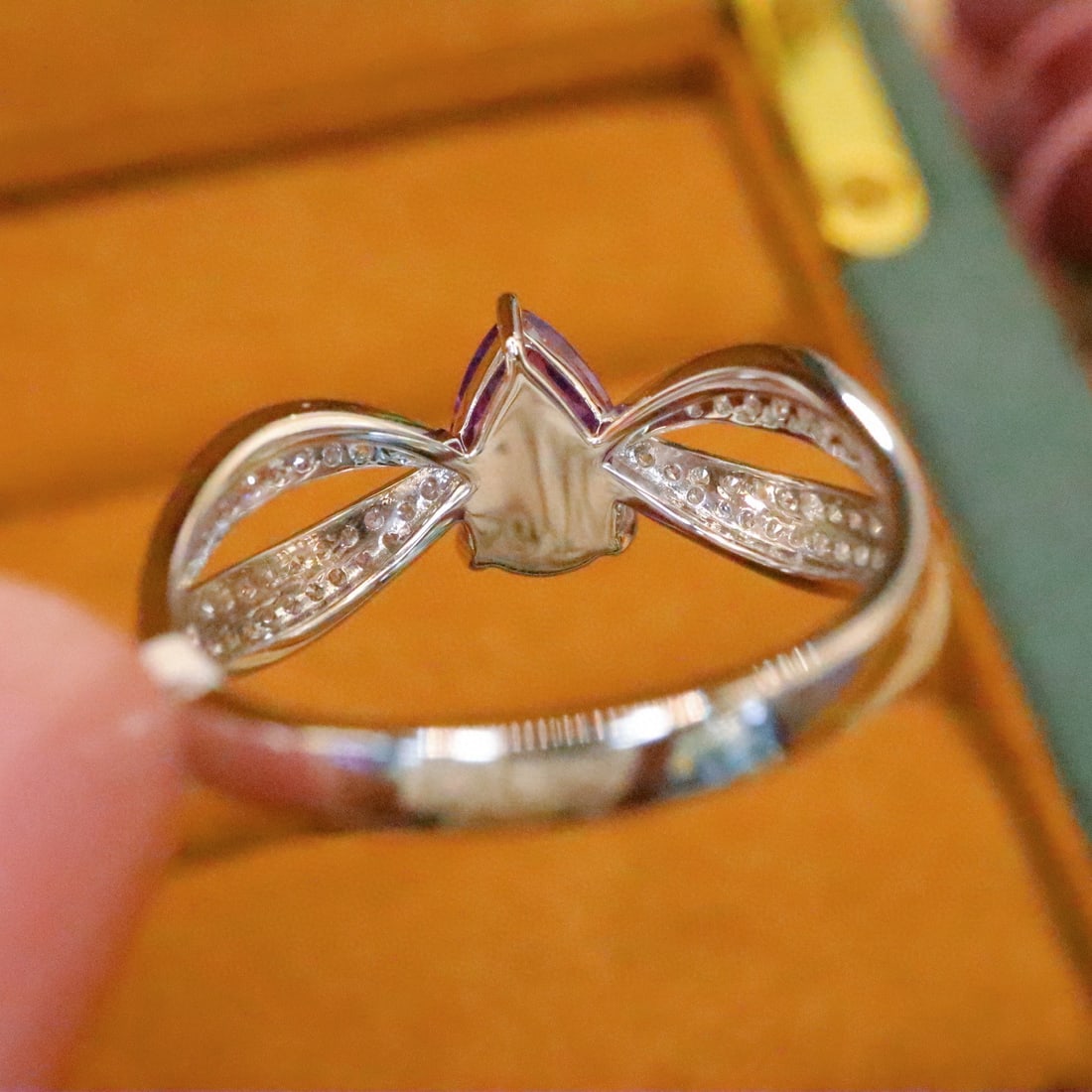 14k Gold 1.23 Ctw Natural Sapphire & Diamond Ring - 4