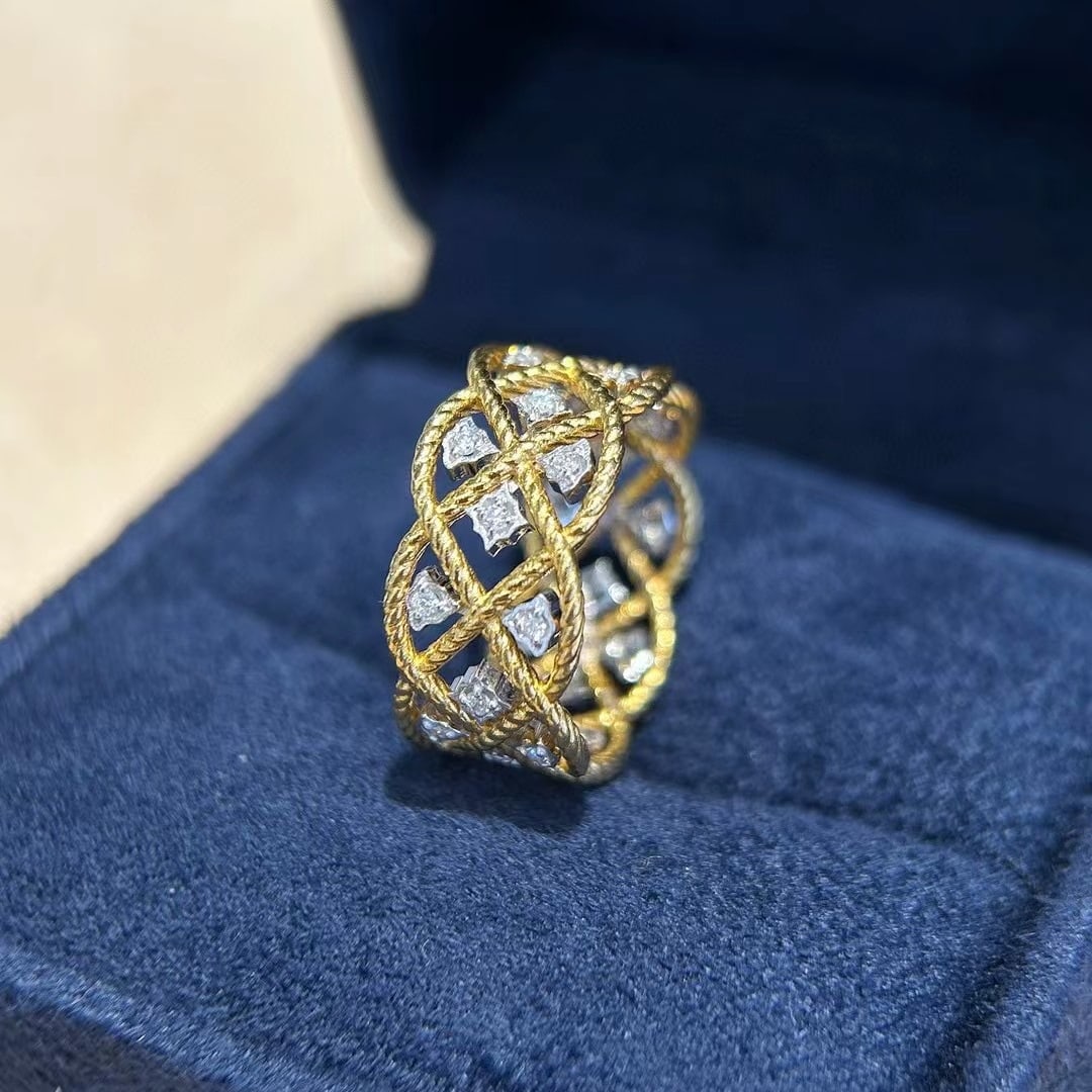14k Gold 0.26 Ct Natural H Diamond Ring - 8