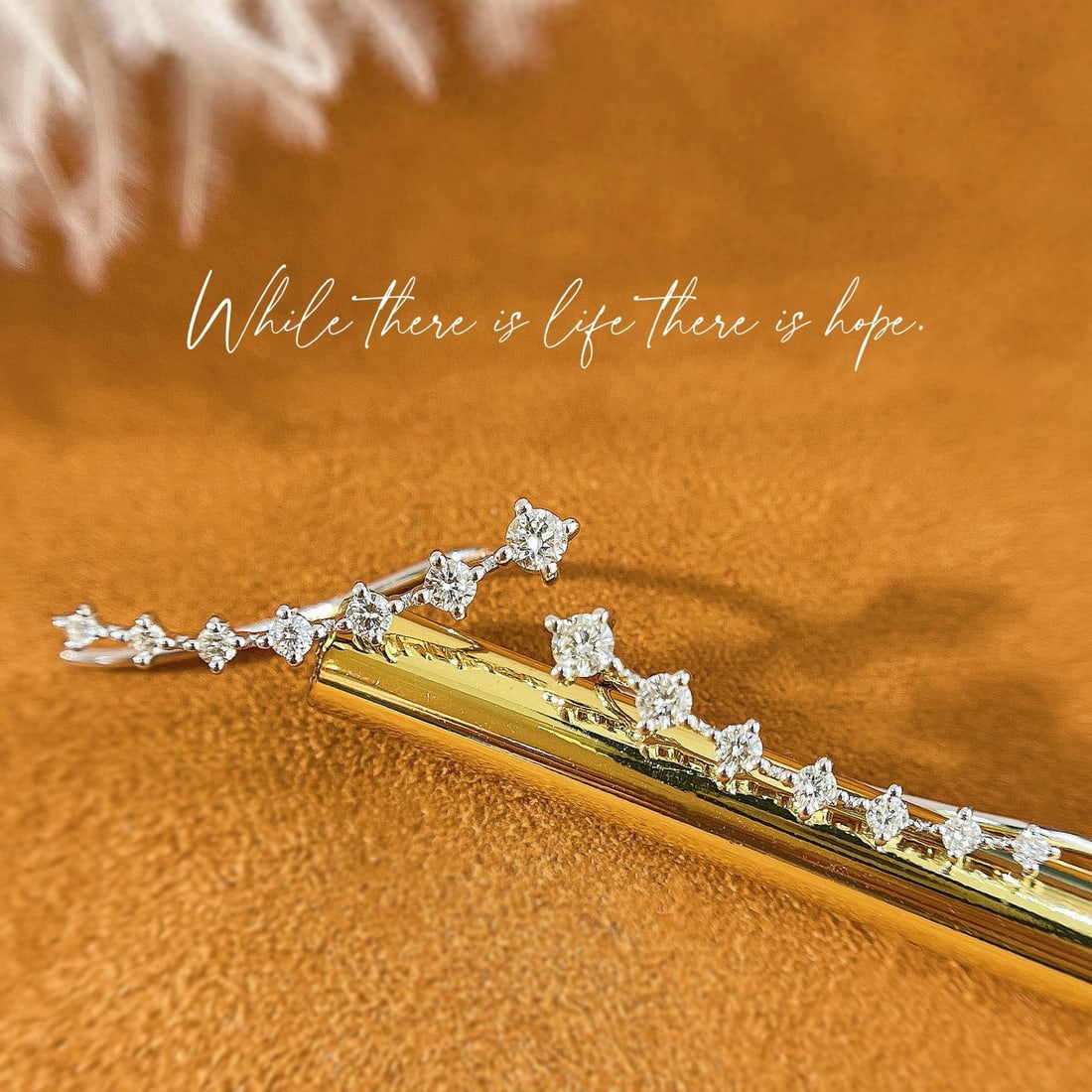 14k Gold 0.36 Ct Natural H Diamond Earrings - 2