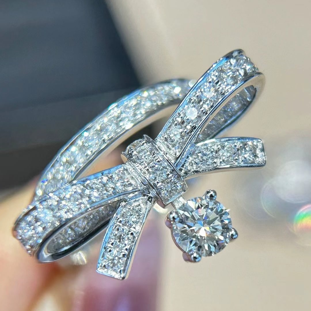 14k Gold 1.24 Ctw Natural H Diamond Ring - 5